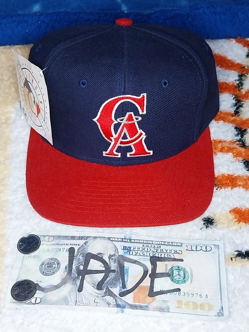 Vintage California Angels MLB Sports Baseball Plain Logo Hat Cap Vtg  Snapback