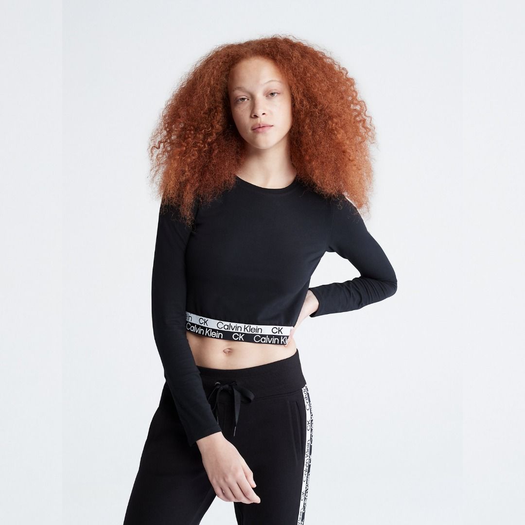 BN Calvin Klein modern cotton long sleeve bralette, Women's Fashion, Tops,  Sleeveless on Carousell