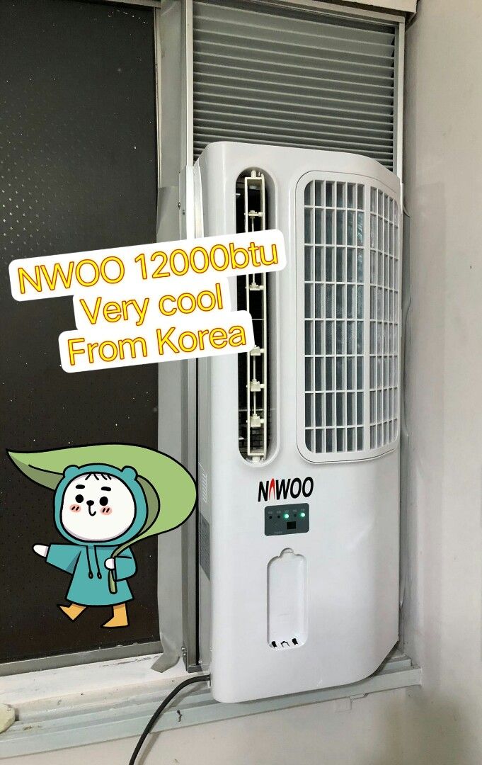 Casement window aircon NWOO 12000btu inverter casement, TV & Home
