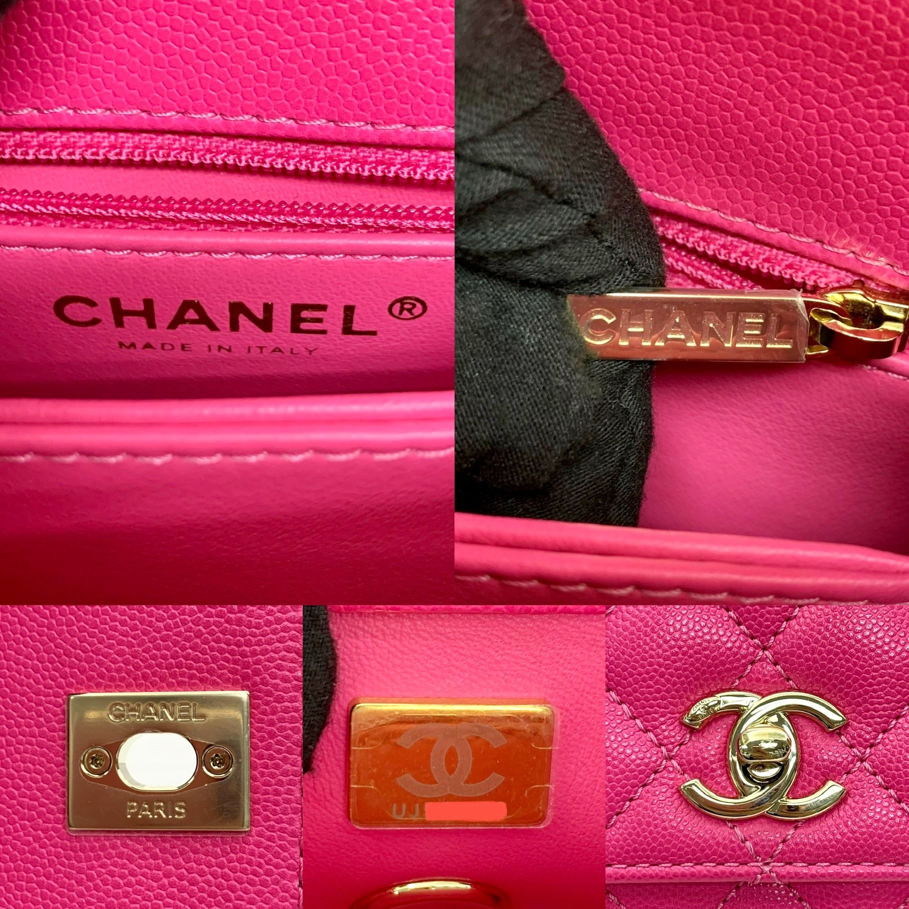 CHANEL Coco Handle 2WAYHandbag Size XXS Caviar Leather pistachio AS2215