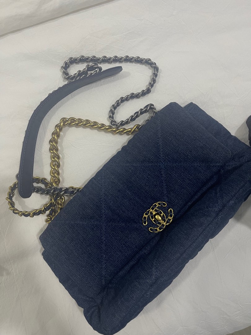 Chanel Denim Flap Bag Luxury Bags  Wallets on Carousell