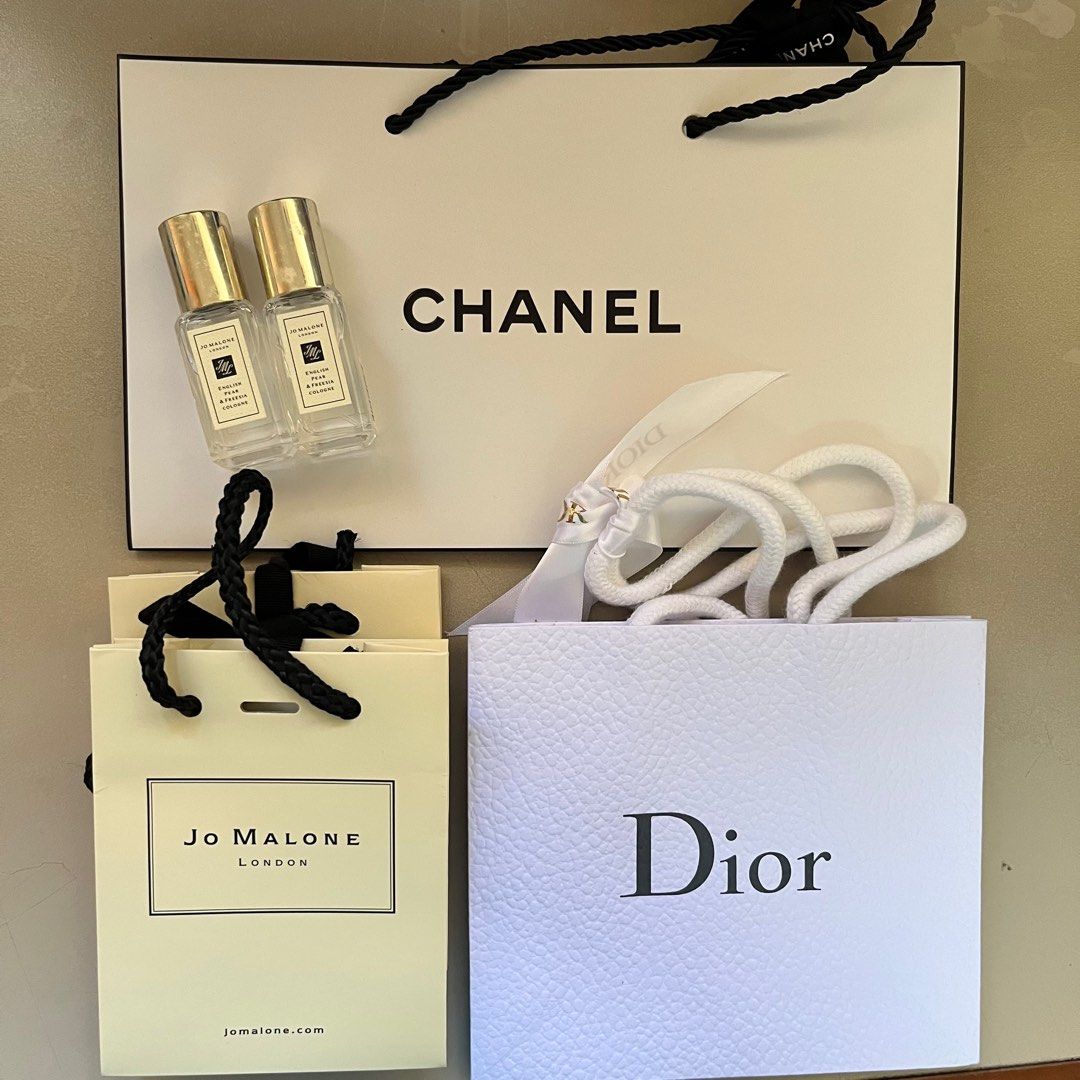 Chanel Paper Bag Jo Malone Pear Freesia Cologne Dior, Beauty & Personal ...