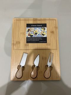 Cheese Board with steel knives