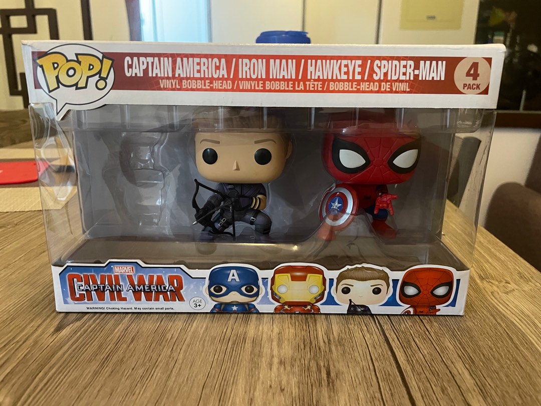 Civil War 4 pack Hawkeye and Spiderman, Hobbies & Toys, Toys & Games on  Carousell