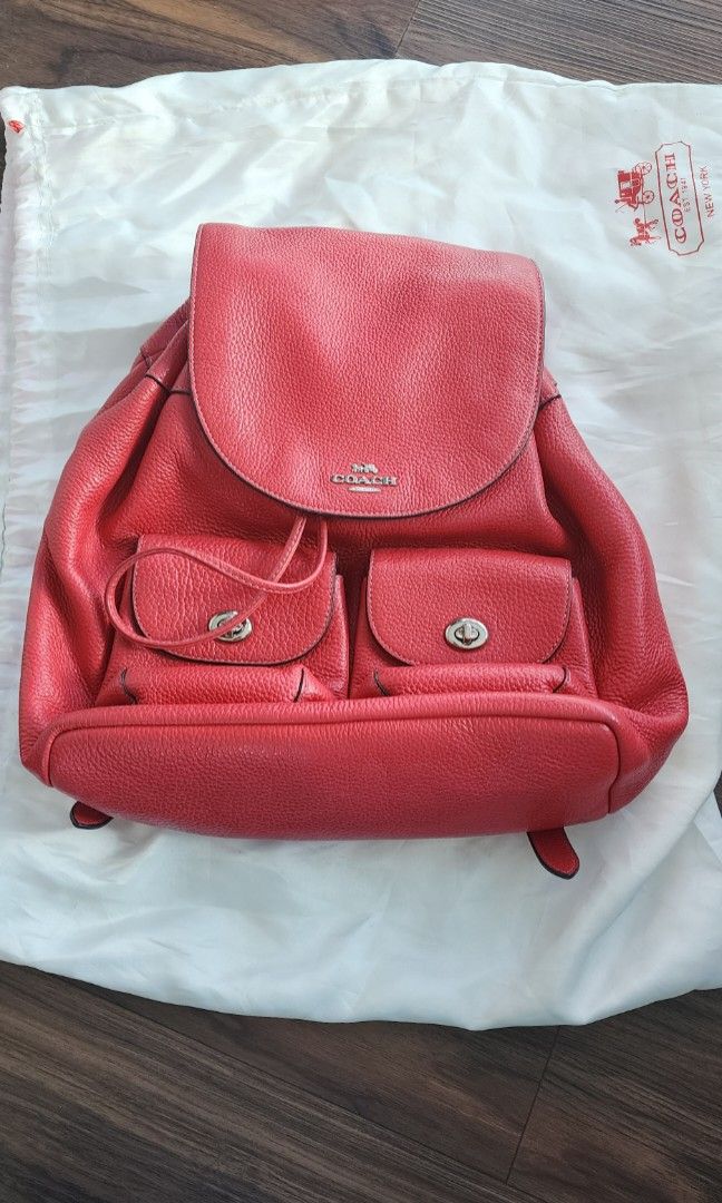 Red coach hotsell backpack