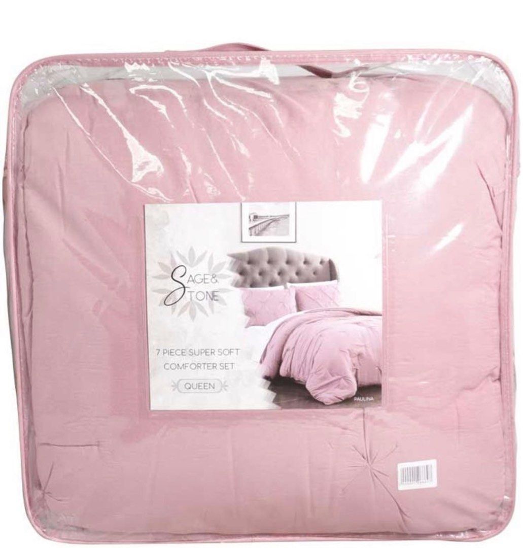 Comforter - Queen Size 100% polyester old rose color, Furniture & Home  Living, Bedding & Towels on Carousell
