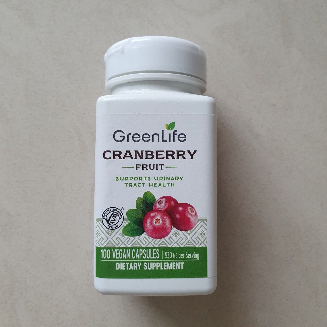 Cranberry Pill 100 Vegan Capsules Urinary Tract Infection GreenLife