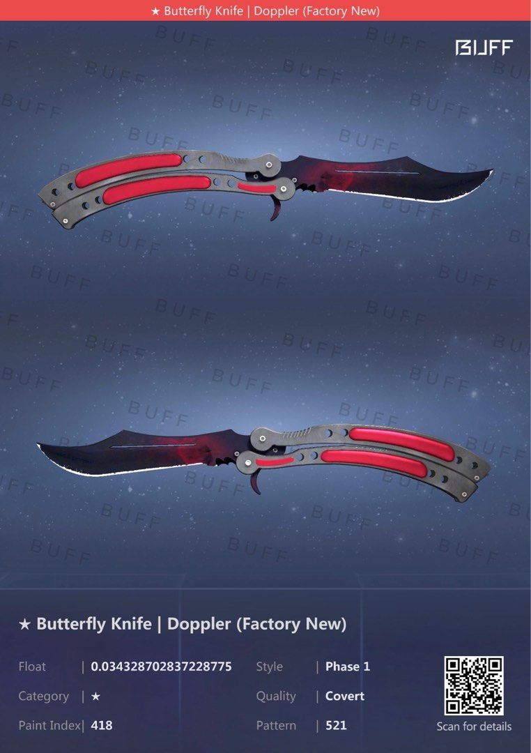 CSGOButterfly KnifeDoppler, Video Gaming, Gaming Accessories, InGame