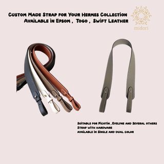 Hermes Tressage De Cuir Leather Bag Strap 70cm, Luxury, Bags & Wallets on  Carousell