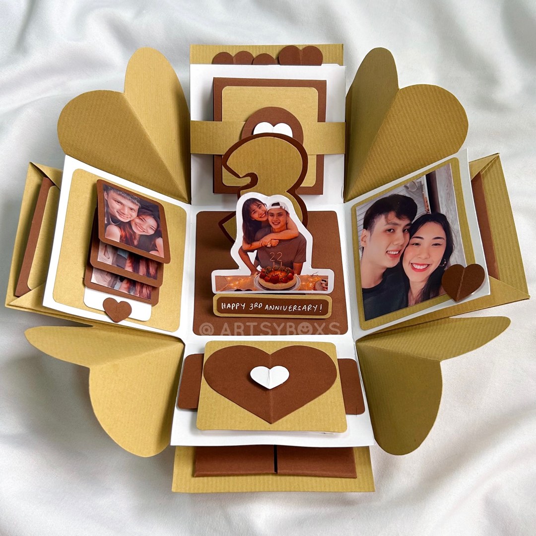 Customisable Explosion Box, Hobbies & Toys, Stationery & Craft