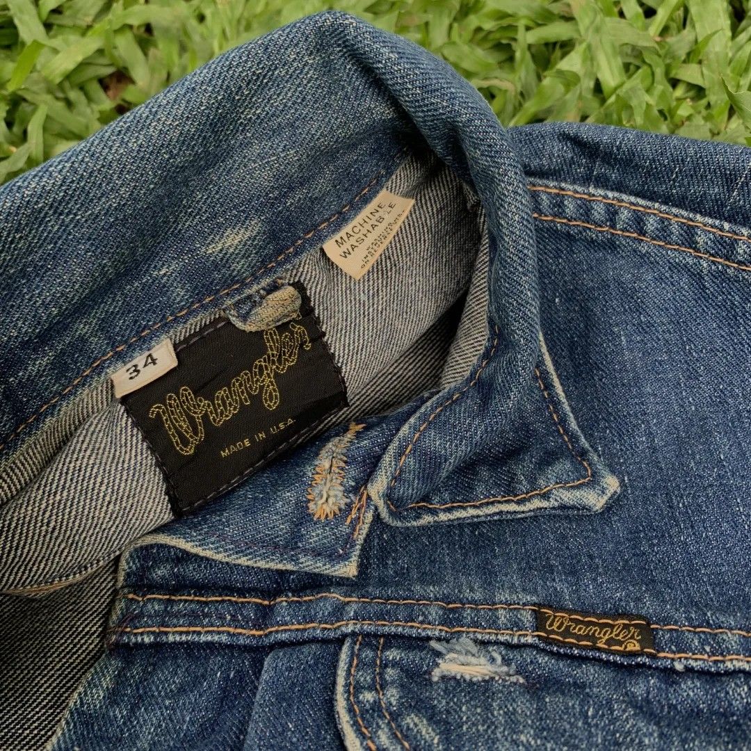 Denim Jacket/Trucker Jeans Wrangler Vintage 124MJZ (70's) USA, Not
