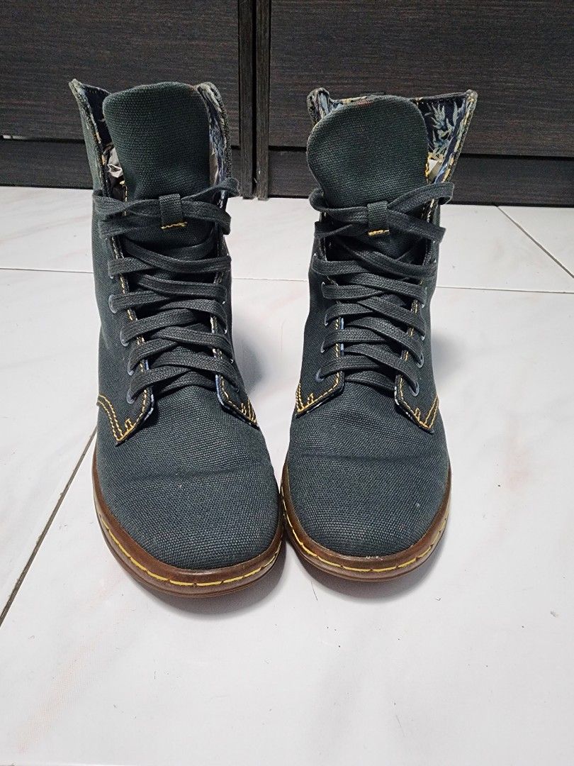 Doc martens canvas high sales tops
