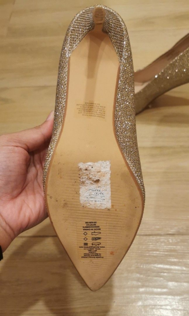 Dorothy perkins gold heels uk5