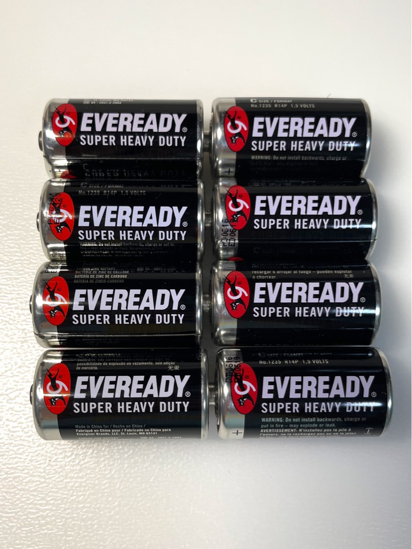 Eveready Super Heavy Duty C Battery (new) , Everything Else on Carousell