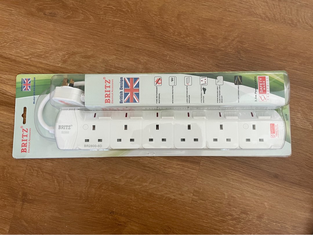 Extension cord, TV & Home Appliances, Electrical, Adaptors & Sockets on