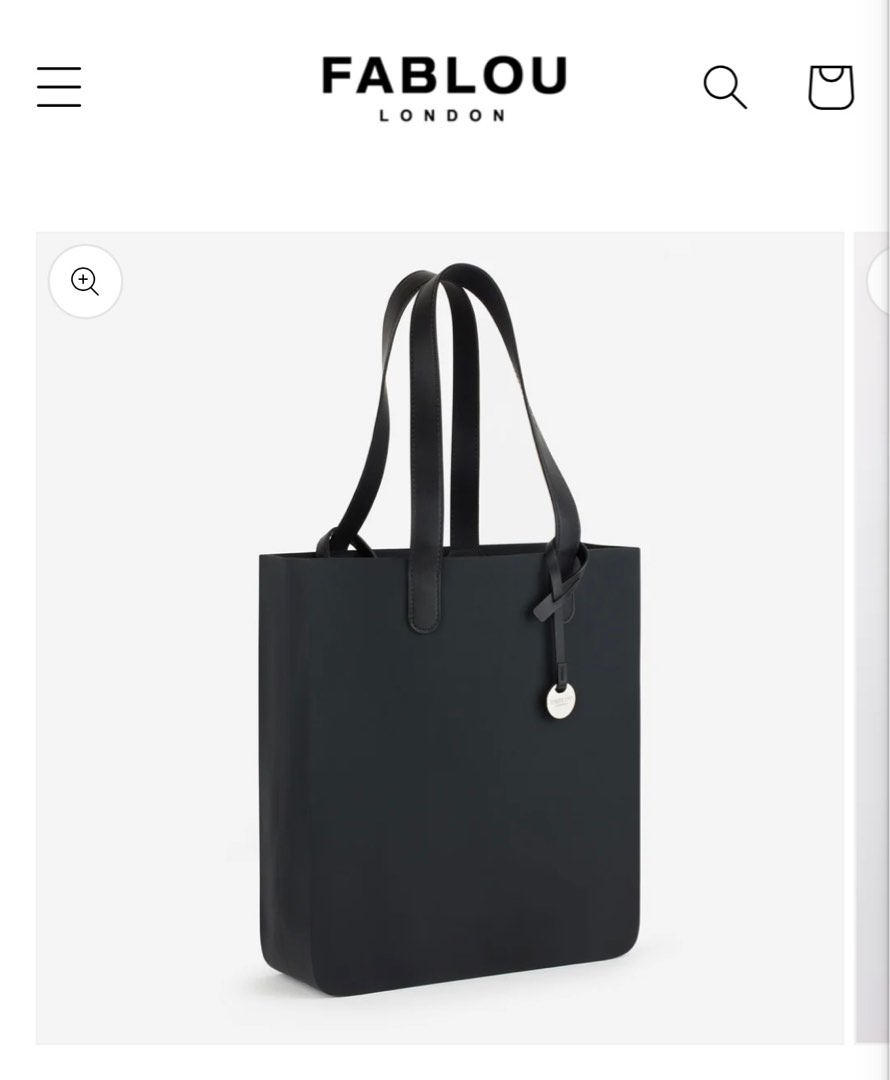 Fablou Silicone Tote Bag Black, Women's Fashion, Bags Wallets