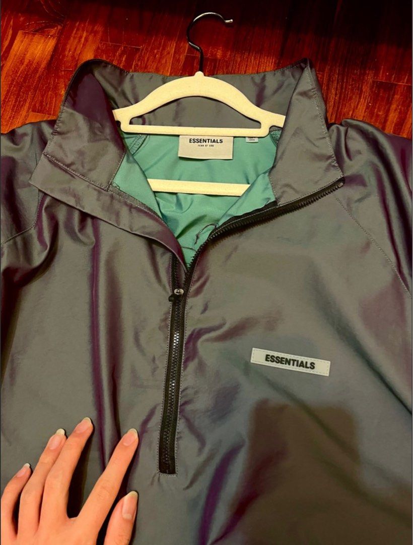 Reflective half zip pullover discount