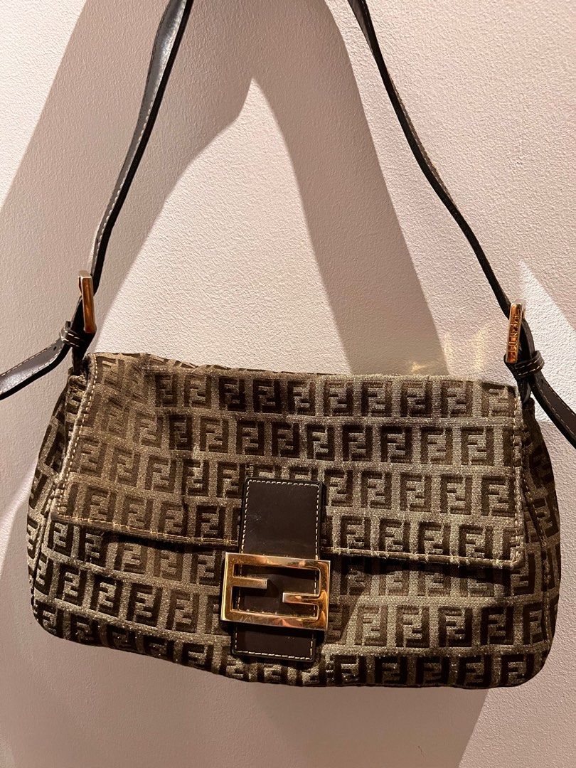 Vintage fendi zucchino baguette discount