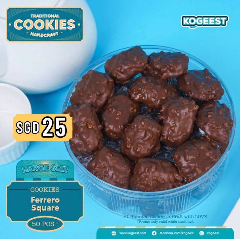 Ferrero Crunchy Cookies Kuih Raya, Food & Drinks, Local Eats on Carousell