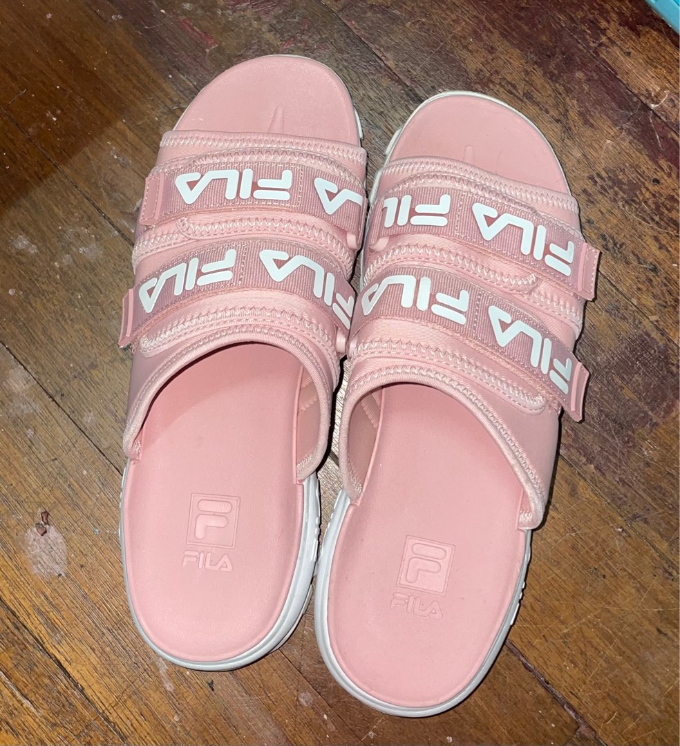 Fila slides with straps best sale