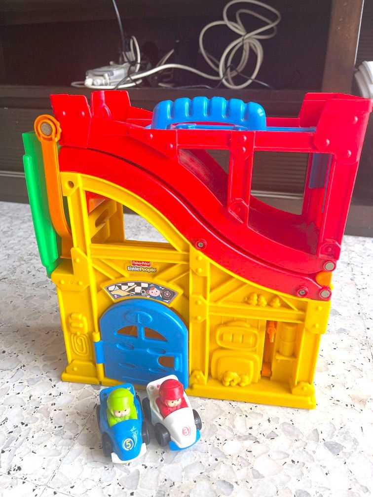 Fisher price Little People foldable race car set Babies Kids