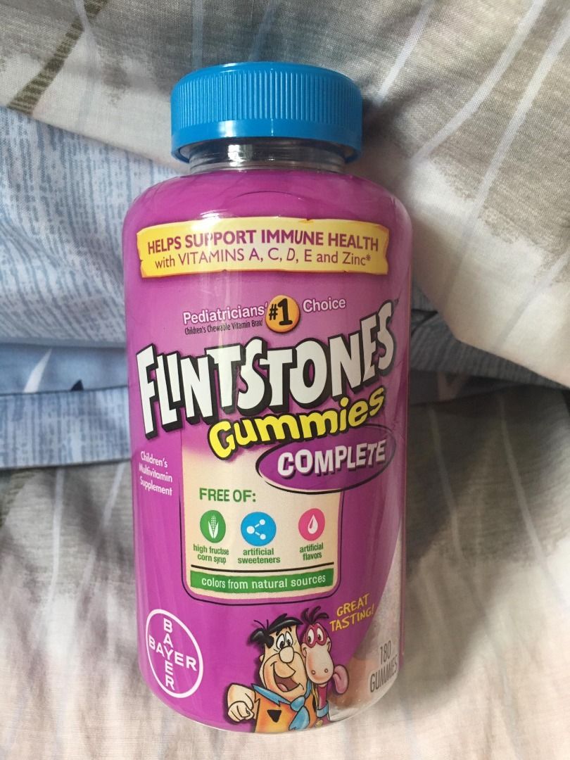 Flintstones Gummies Complete for Kids (180 gummies), Health & Nutrition ...
