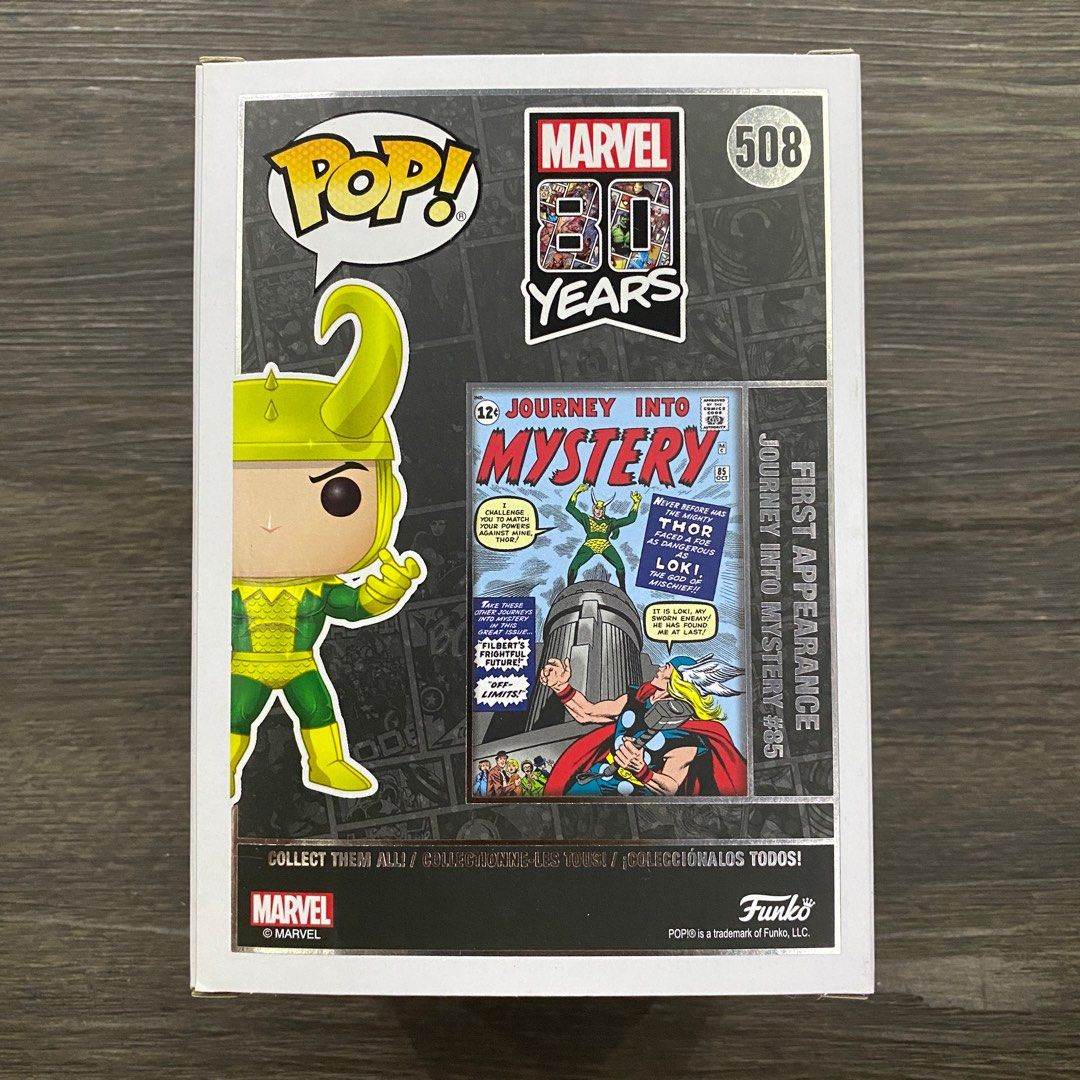 Funko Pop #508: Marvel 80 Years - Loki [Marvel Collector Corps Exclusive],  Hobbies & Toys, Toys & Games on Carousell