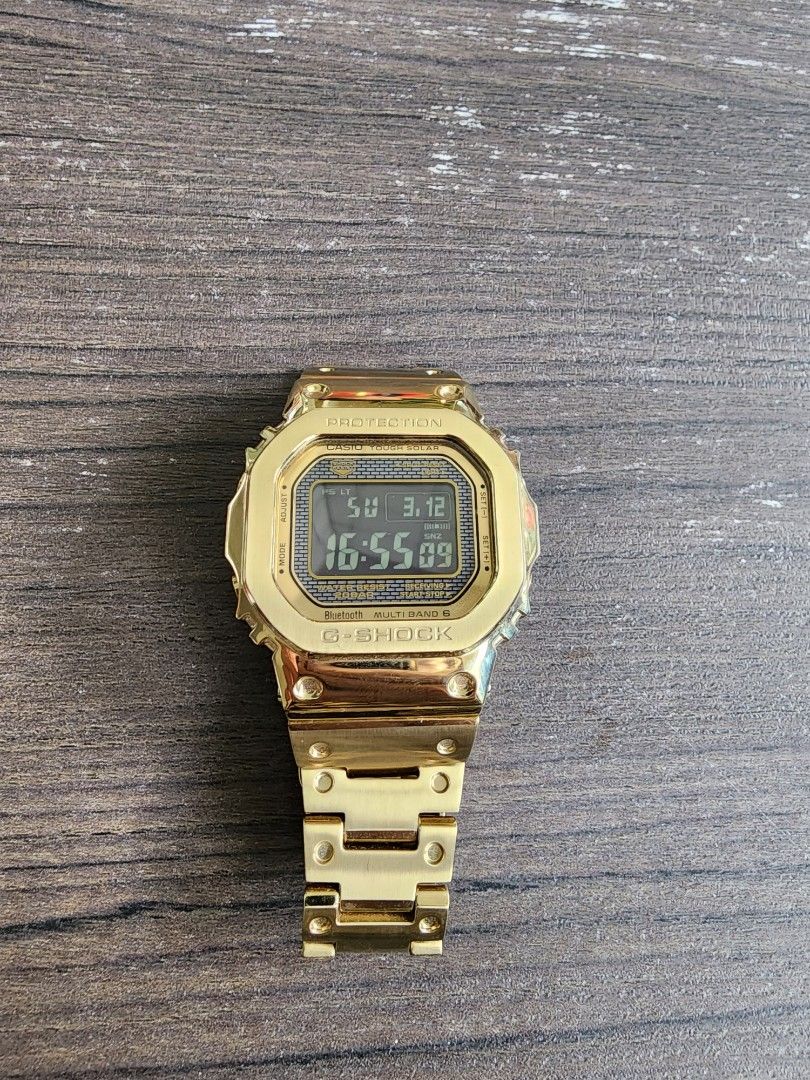G Shock yellow gold metallic GMW 5000