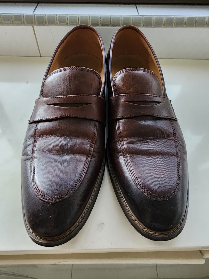 GiBi Brown Loafer Leather shoes, Men's Fashion, Footwear, Dress Shoes ...