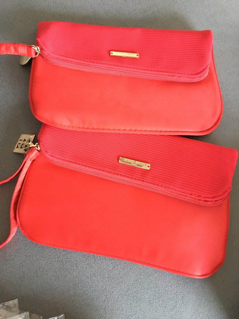 Giorgio Armani cosmetic pouch new year gift red bag clutch