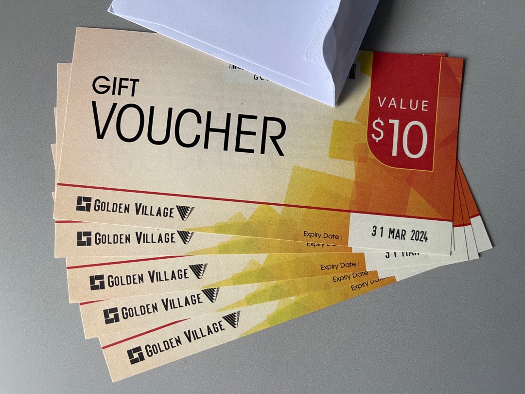 Golden Village Voucher, Tickets & Vouchers, Vouchers on Carousell