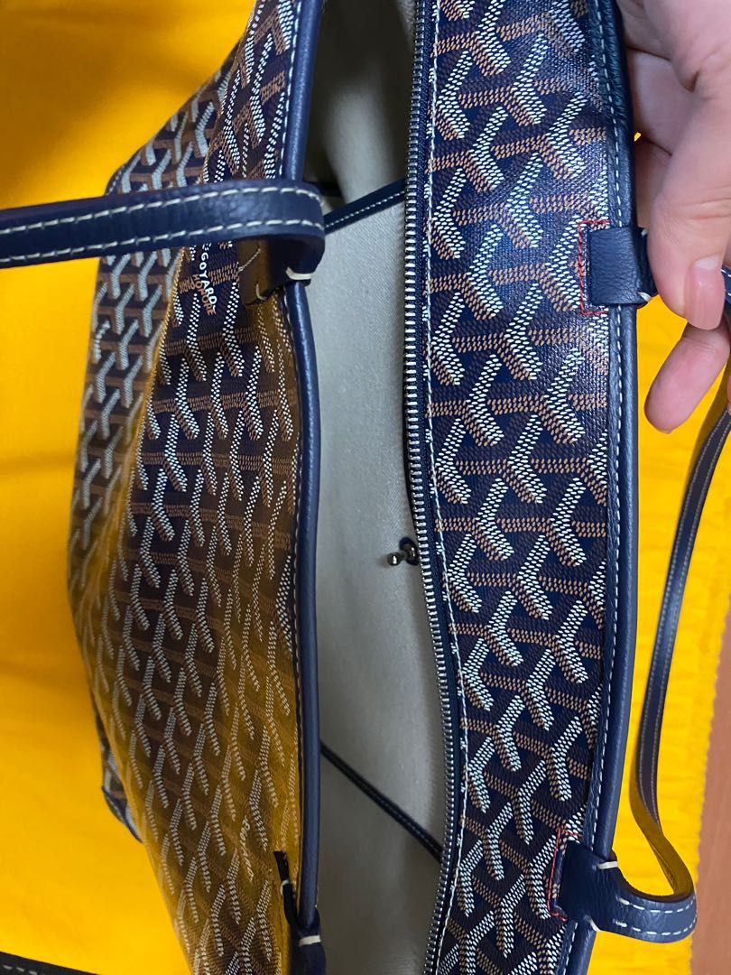 Navy Blue Goyard Artois MM, Women's Fashion, Bags & Wallets, Tote Bags on  Carousell
