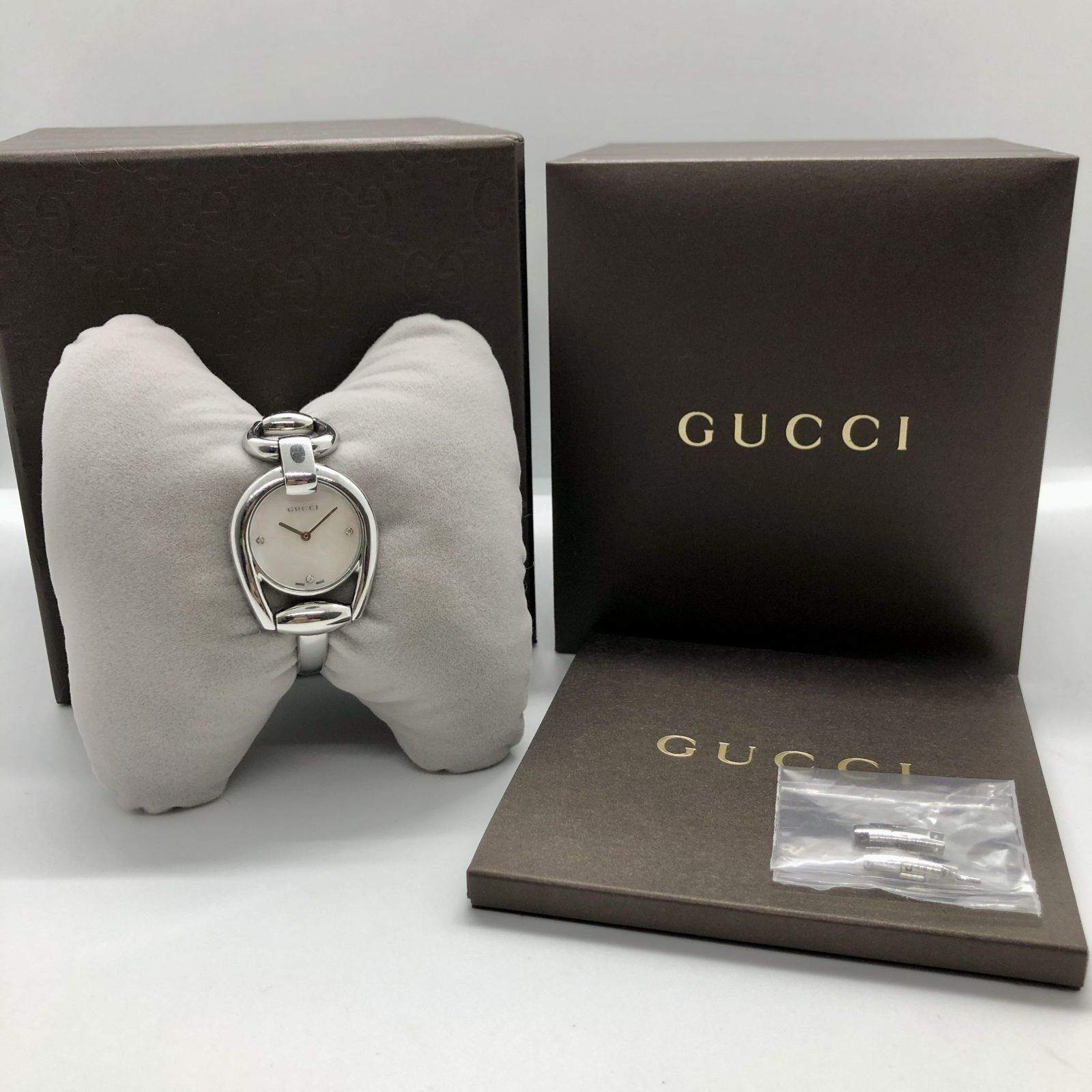 GUCCI 139.5 SHELL FACE W 3P QUARTZ LADIES WATCH 237005737 AL