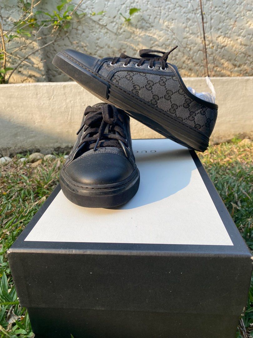 mens gucci black sneakers