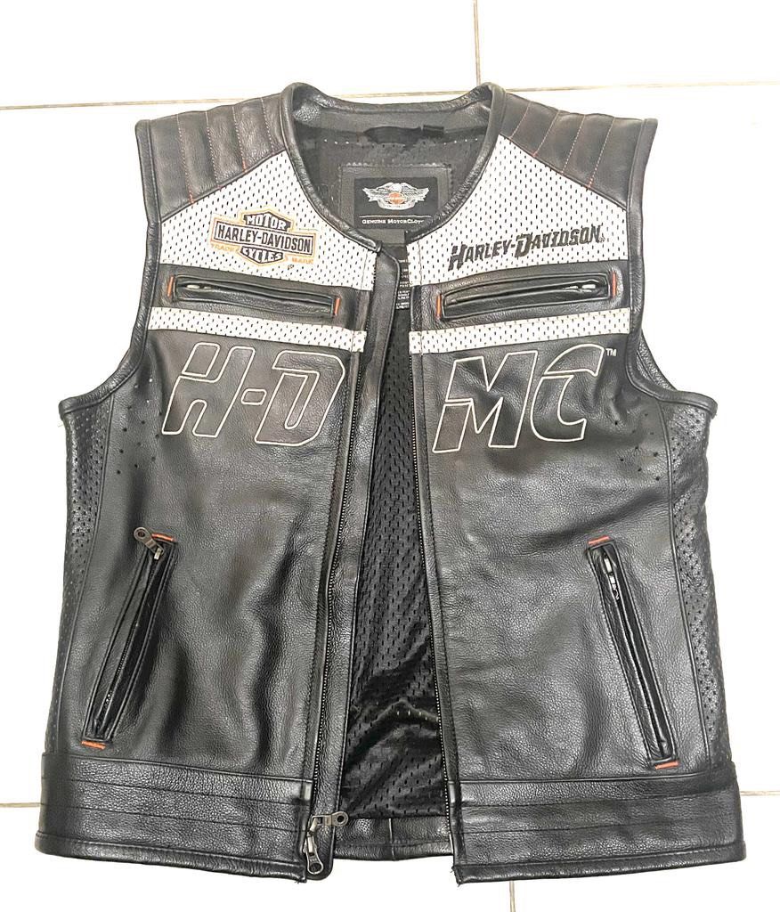 Harley davidson 2024 leather motorcycle vest