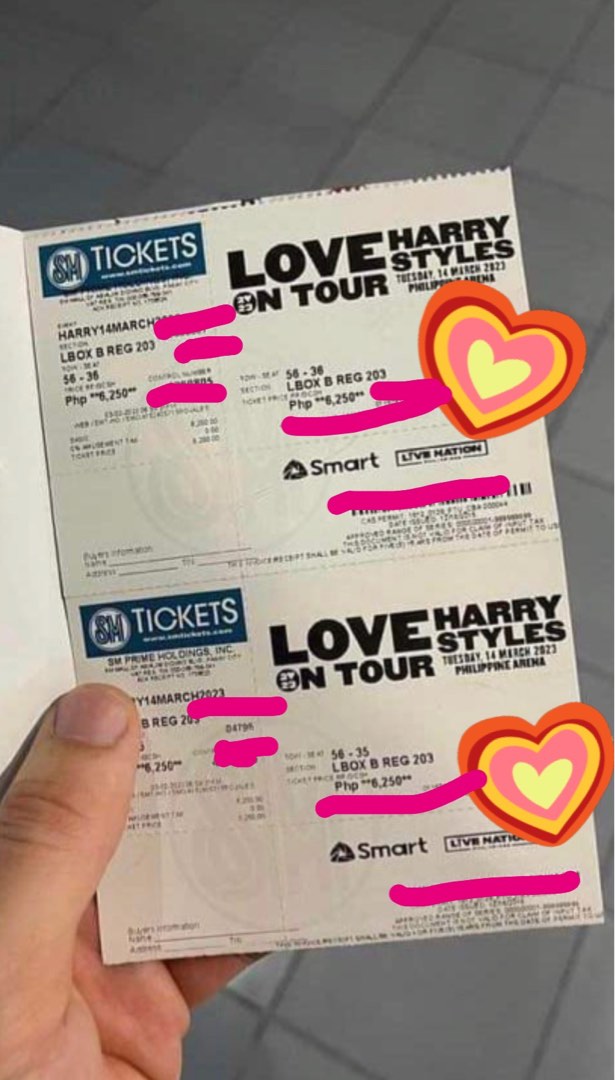 Harry Styles Ticket (big discount), Tickets & Vouchers, Event Tickets