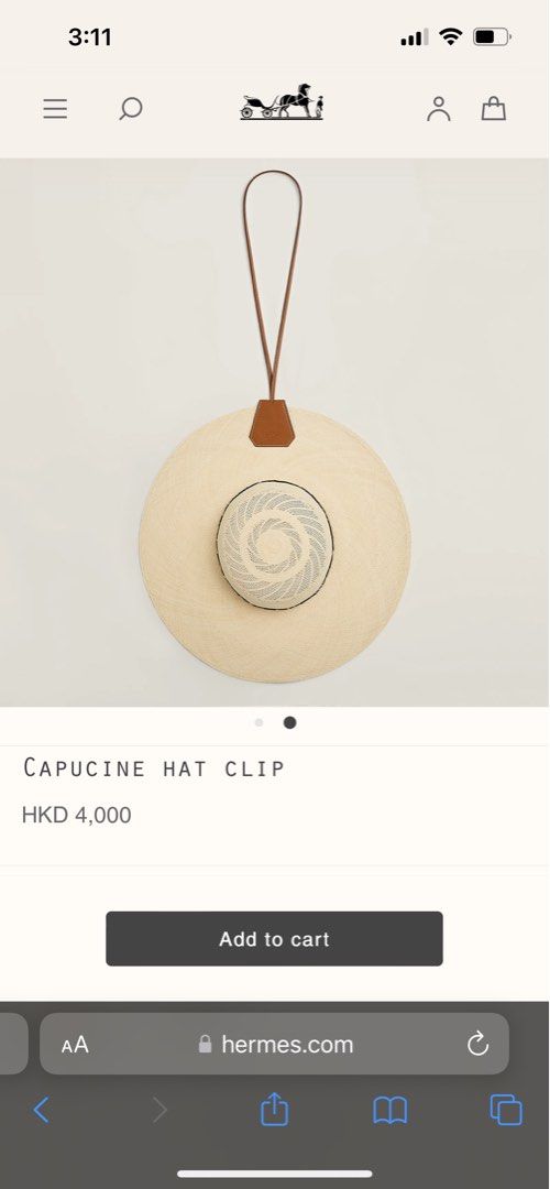 Capucine hat clip