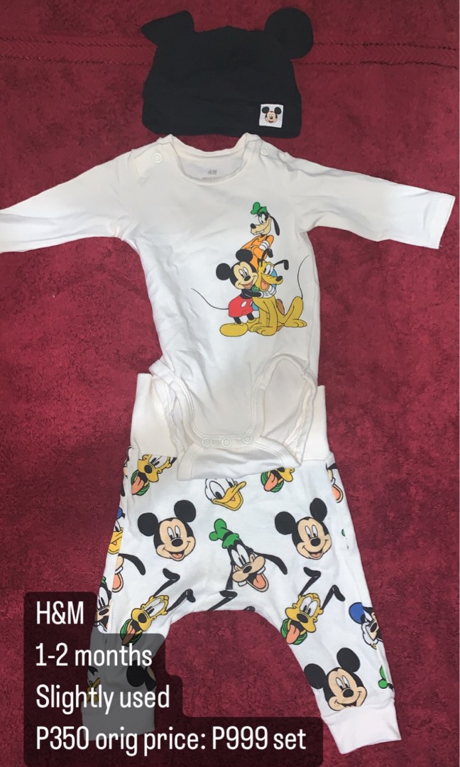 H&M Mickey Mouse set on Carousell