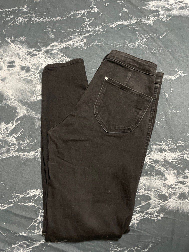 H M Skinny High Waist Ankle Length Jeans Women s Fashion Bottoms