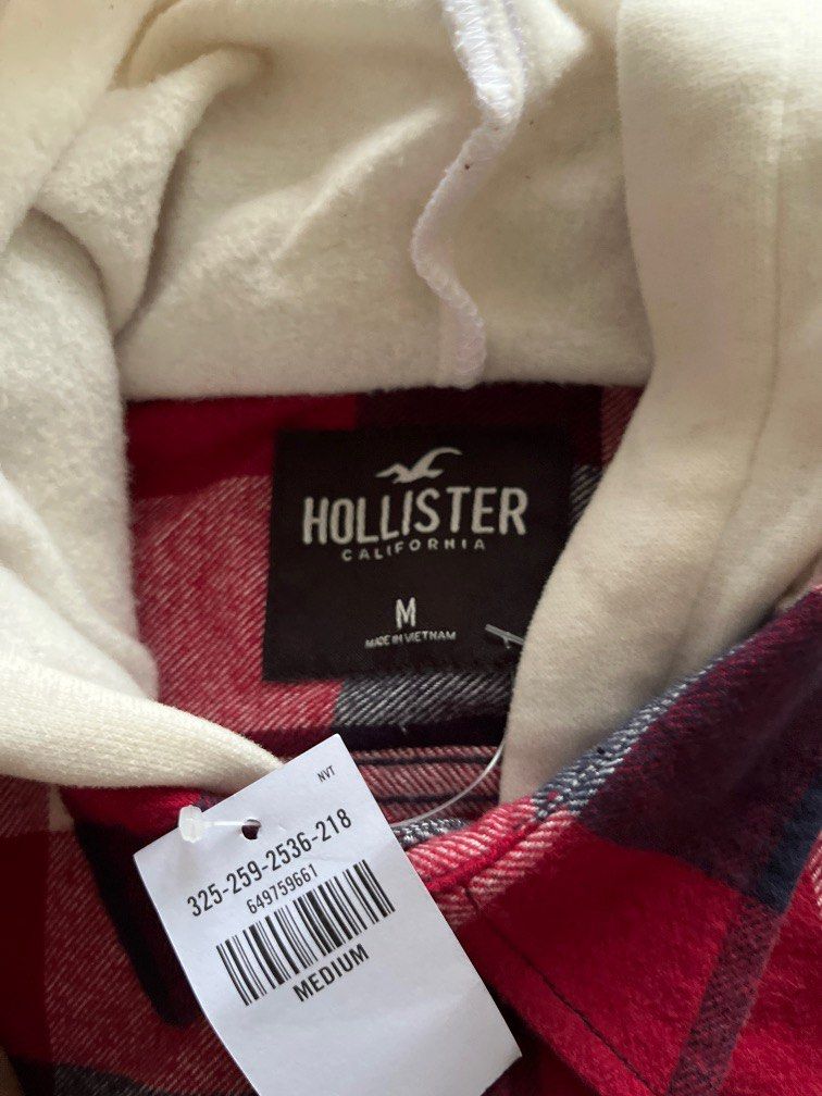Hollister checkerboard hoodie deals