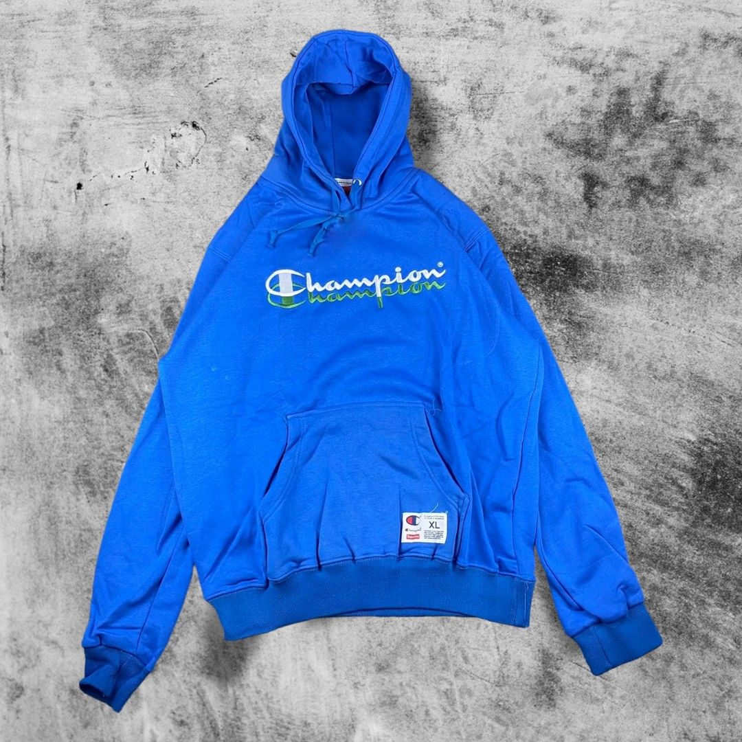 Champion double script hoodie clearance