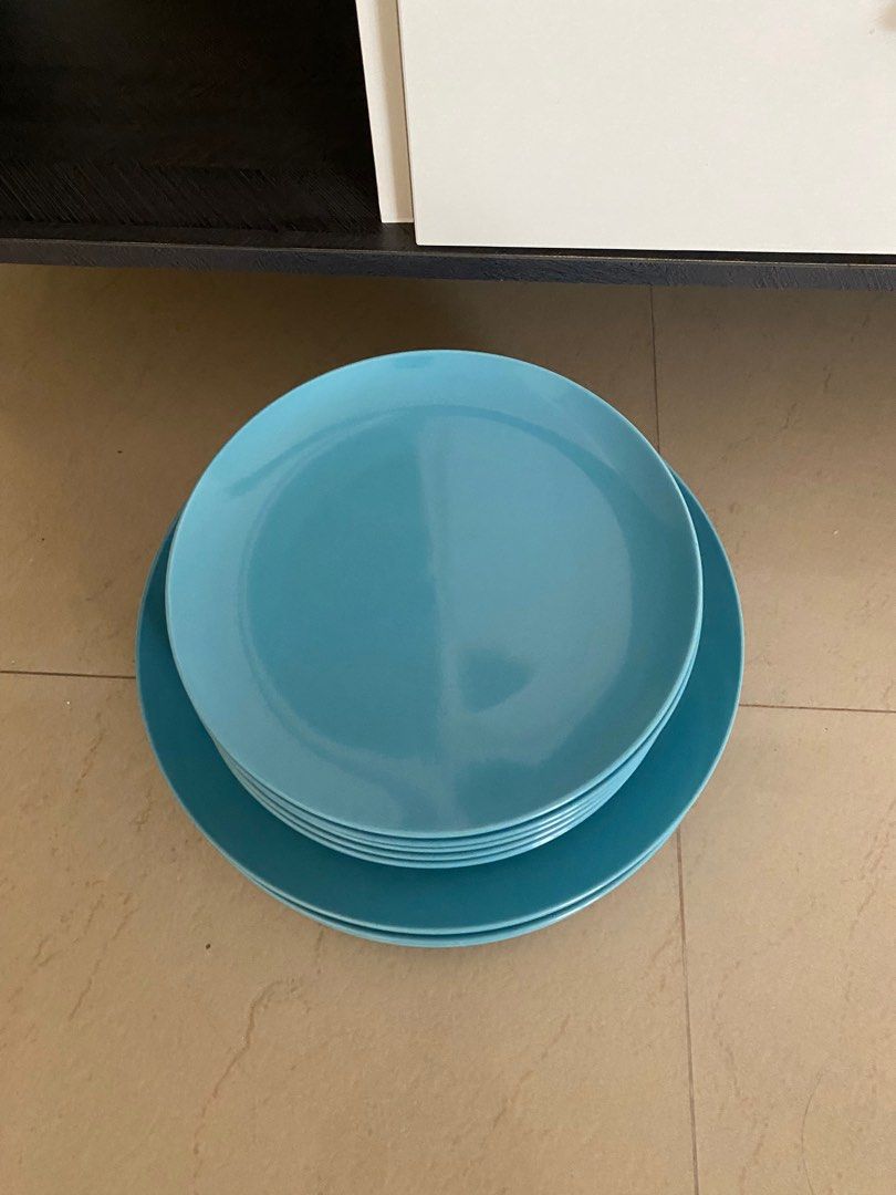 IKEA dinner plates, side plates and bowl, Furniture & Home Living
