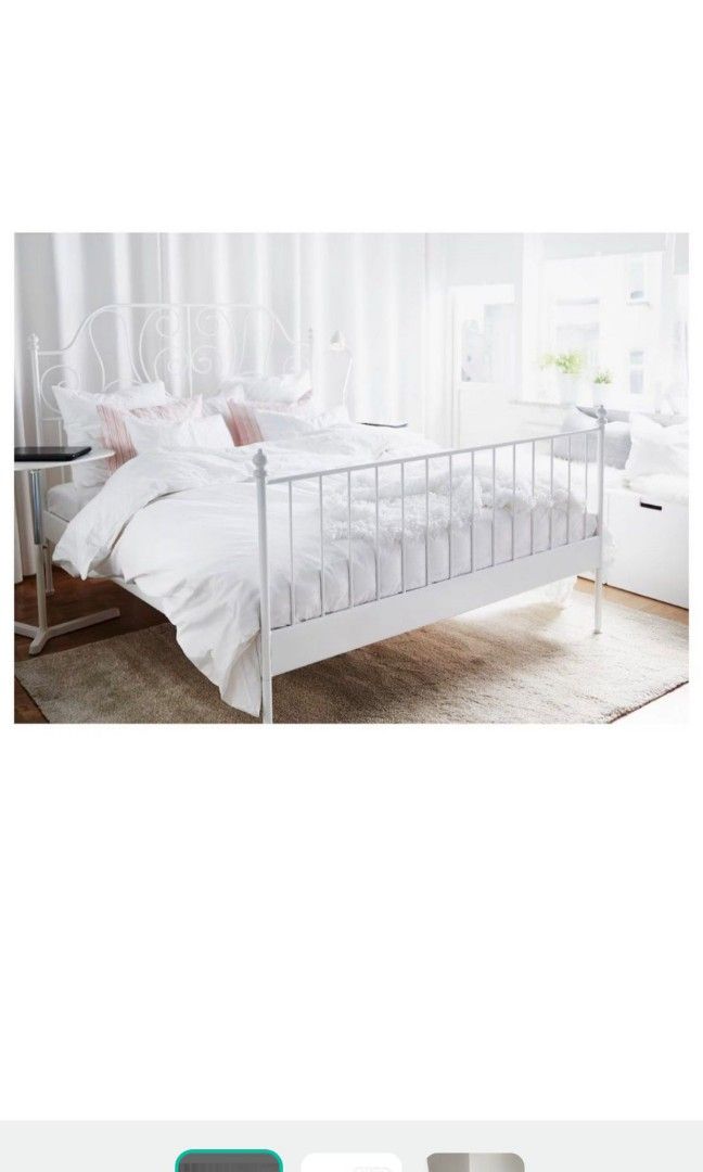 Ikea Leirvik bedframe, Furniture & Home Living, Furniture, Bed Frames & Mattresses on Carousell