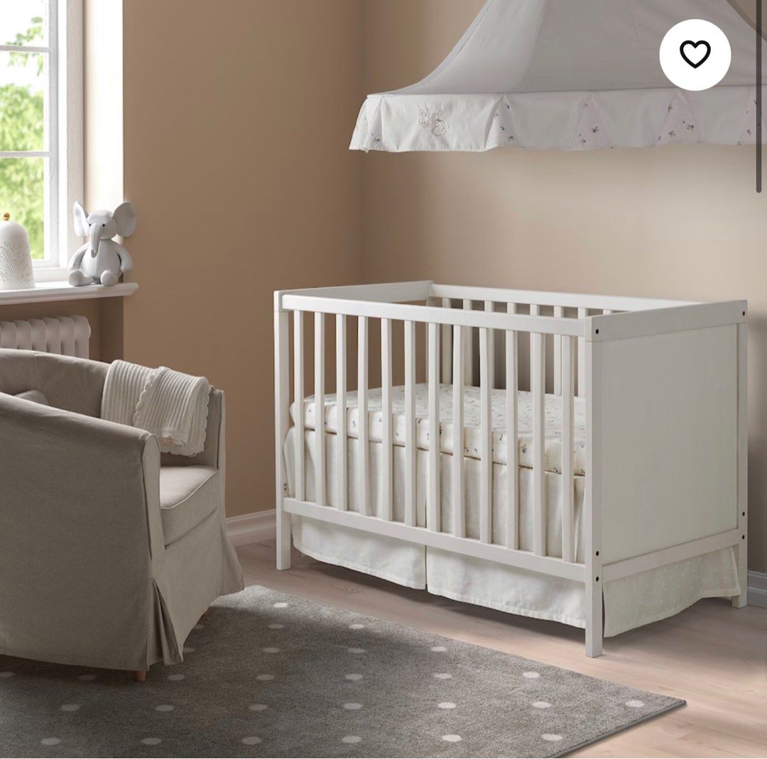 Ikea sundvik cot mattress Babies Kids Baby Nursery Kids Furniture Cots Cribs on Carousell