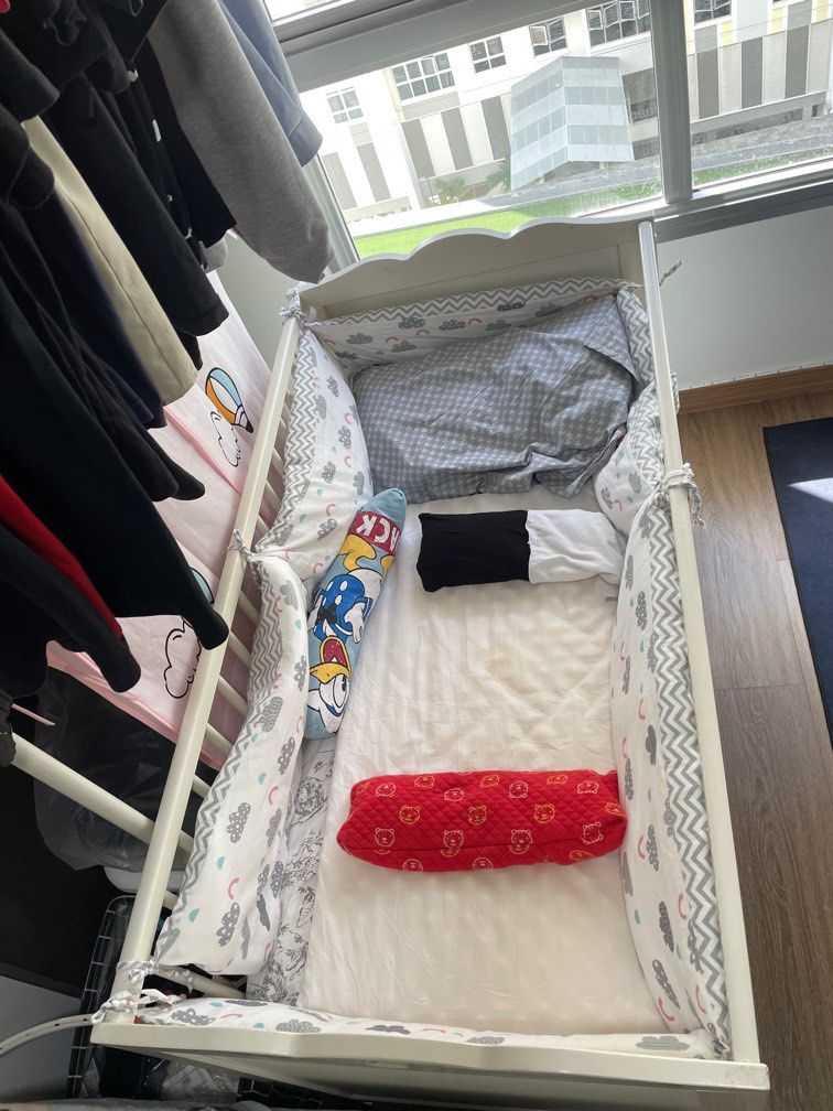 Ikea two way use as playpen or baby cot newborn to till 2year old