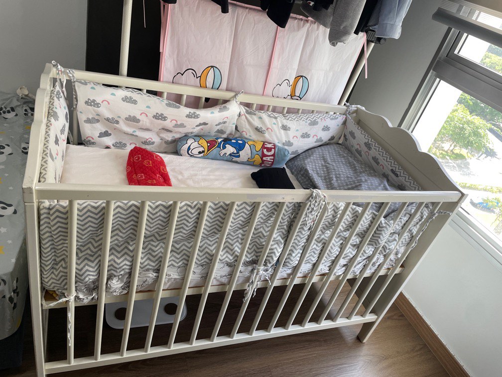 Ikea two way use as playpen or baby cot newborn to till 2year old