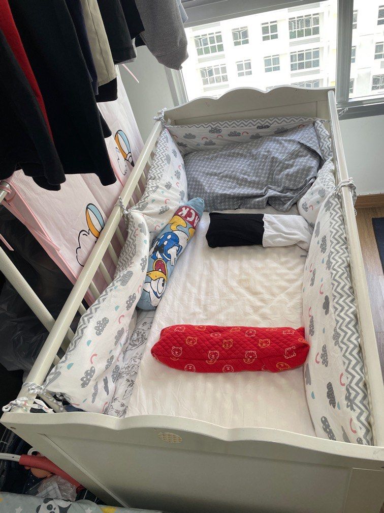 Ikea two way use as playpen or baby cot newborn to till 2year old