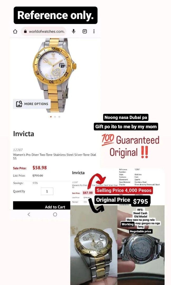 Invicta price list cheap