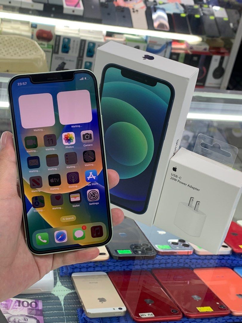 IPHONE 12 128GB FACTORY UNLOCK (Category: iPhone 12 Series) located in San Juan City. Submitted by jalailahmamosaca (Listing ID 1220208371, Image 3). Description: Buy & Sell Trade-in IPHONE 12 128GB FACTORY UNLOCK GREEN SLIGHTLY USE NO HIDE OR ANY ISSUES GOOD BATTERY COMPLATE PACKAGE INCLUSION FREE CASE FREE TEMPERED FREE 20wats adaptor for more info 📞09125890826 FB:page(lailah gadgetshop) See less See less.