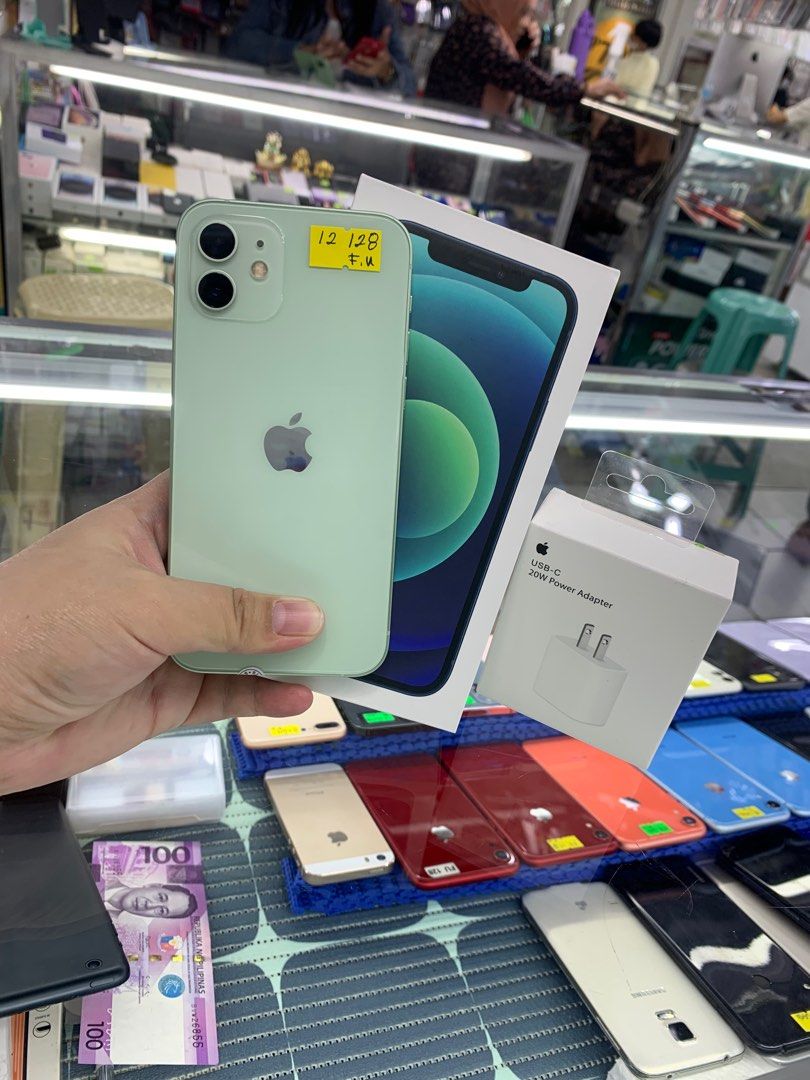 IPHONE 12 128GB FACTORY UNLOCK (Category: iPhone 12 Series) located in San Juan City. Submitted by jalailahmamosaca (Listing ID 1220208371, Image 1). Description: Buy & Sell Trade-in IPHONE 12 128GB FACTORY UNLOCK GREEN SLIGHTLY USE NO HIDE OR ANY ISSUES GOOD BATTERY COMPLATE PACKAGE INCLUSION FREE CASE FREE TEMPERED FREE 20wats adaptor for more info 📞09125890826 FB:page(lailah gadgetshop) See less See less.